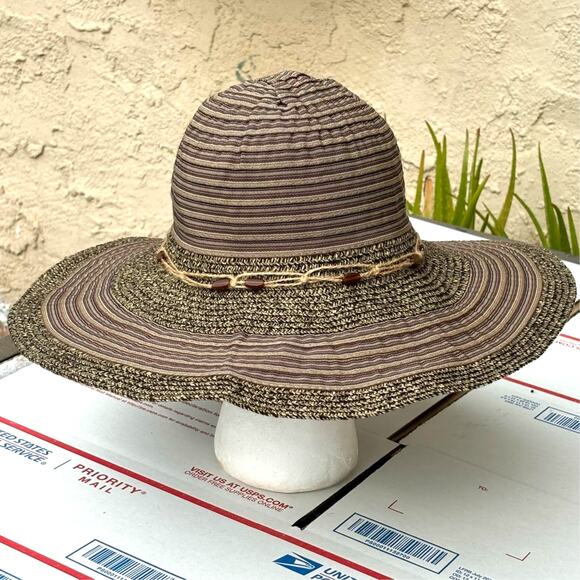 Brown & Tan Scala Collezione Sun Hat - Picture 3 of 6